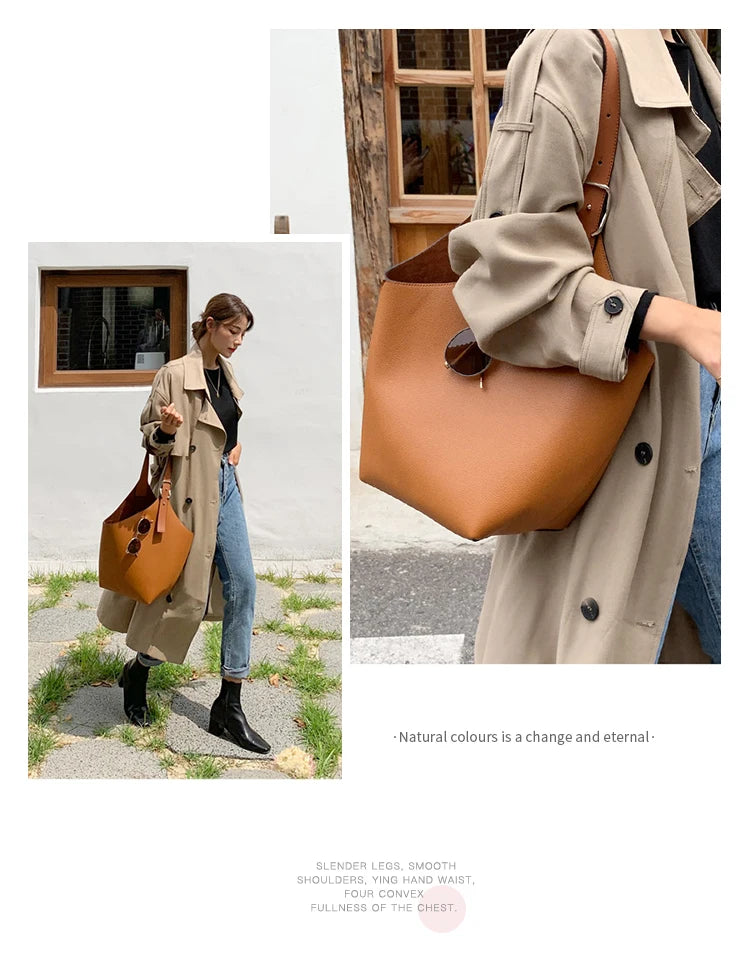 Original Designer Brand New Fashion Versatile Bucket Bag Large Capacity Shoulder Tote Bags for Women Hot Selling