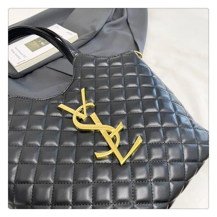 2025 Spring New Style Large Women's Bags, Letter-patterned Large-capacity Tote Bags, Underarm Bags, Fashionable and Versatile