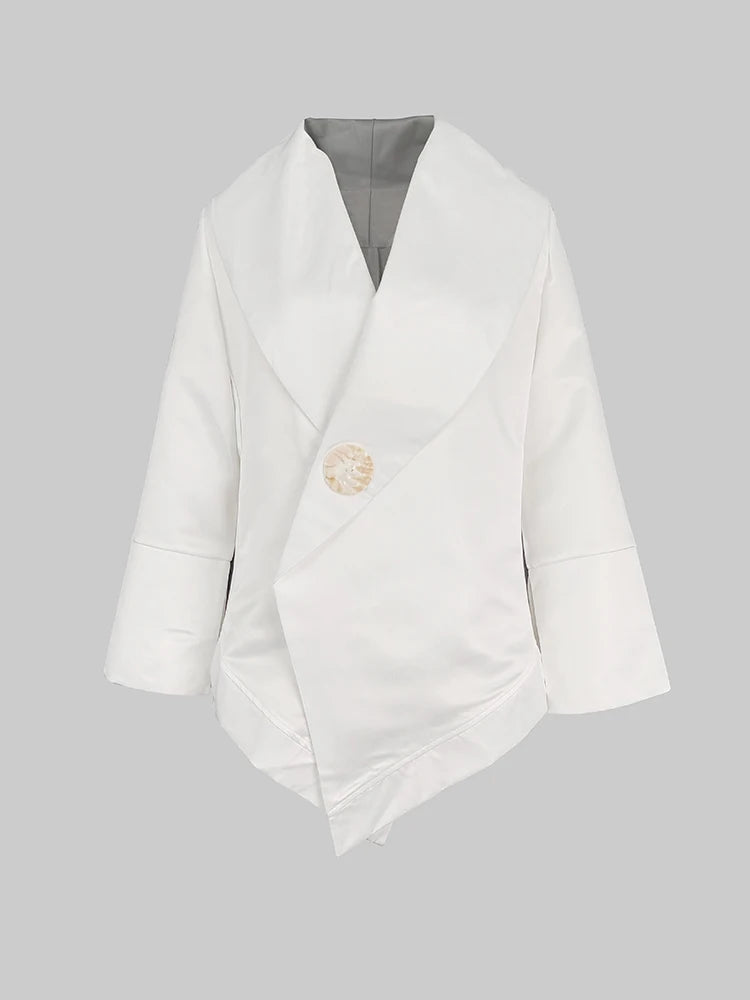 Fashion Loose White Women's Blouse 2025 Casual Lapel Long Sleeve Shirt Elegant Classic Solid Top Buttoned Female Clothing Office