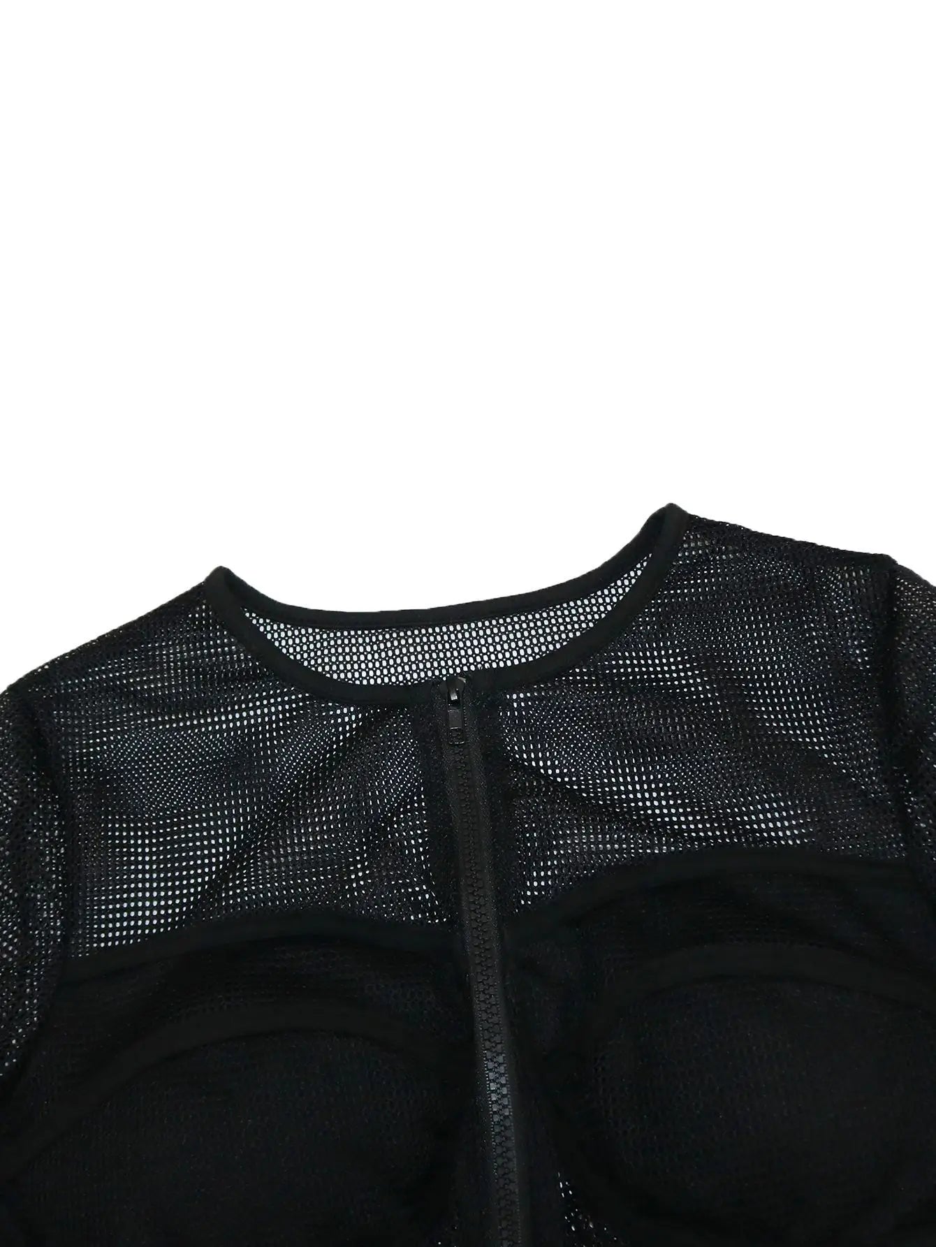 FAGADOER Sexy Hollow Out Bodycon 2 Pieces Set for Woman Mesh See Through Long Sleeves Tops + Leggings Matching Female Streetwear