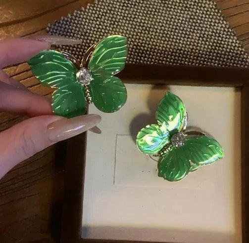 Butterfly Pearl Earrings Fashion Luxury Jewelry Wholesale