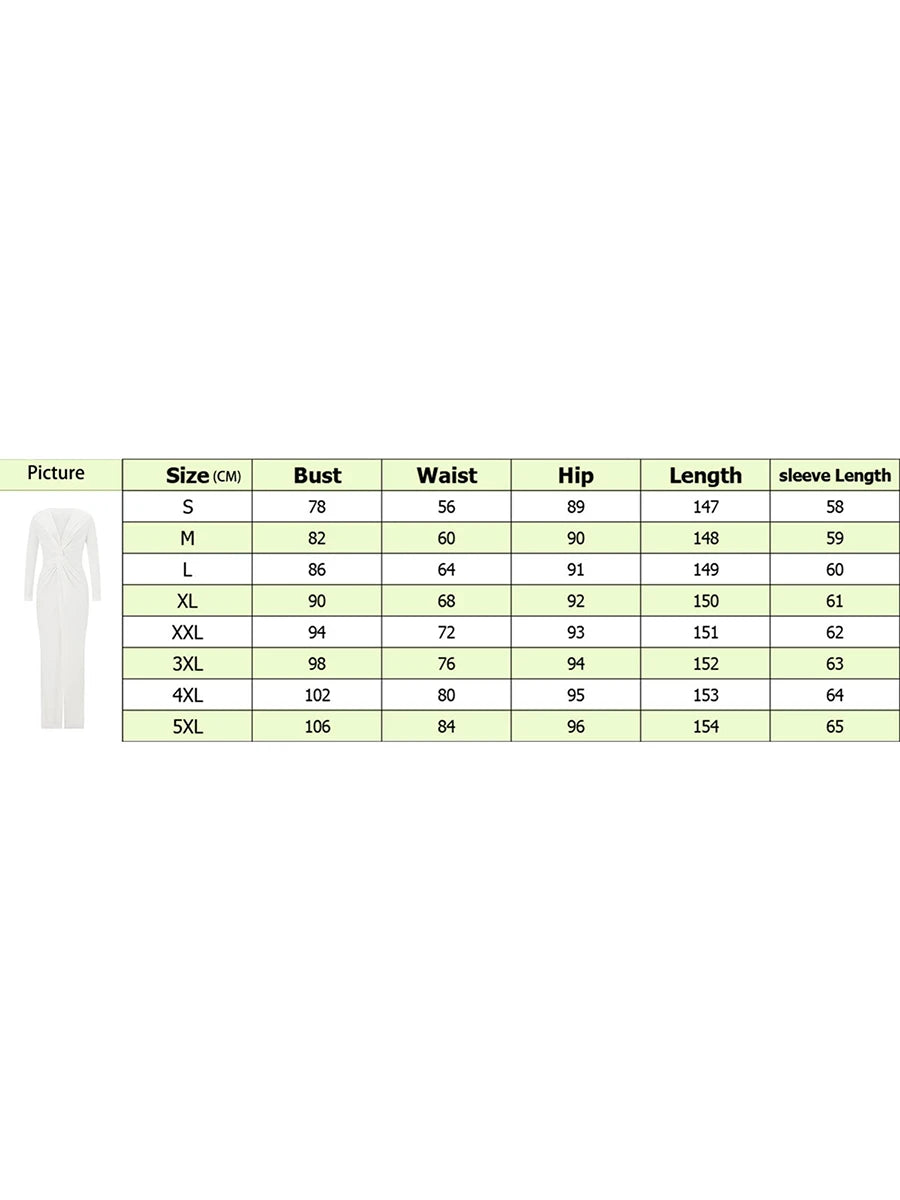 Women's Twist Front Party Dress Elegant Long Sleeve Deep V Neck Bodycon Long Dresses Female Solid Color Formal Evening Gown