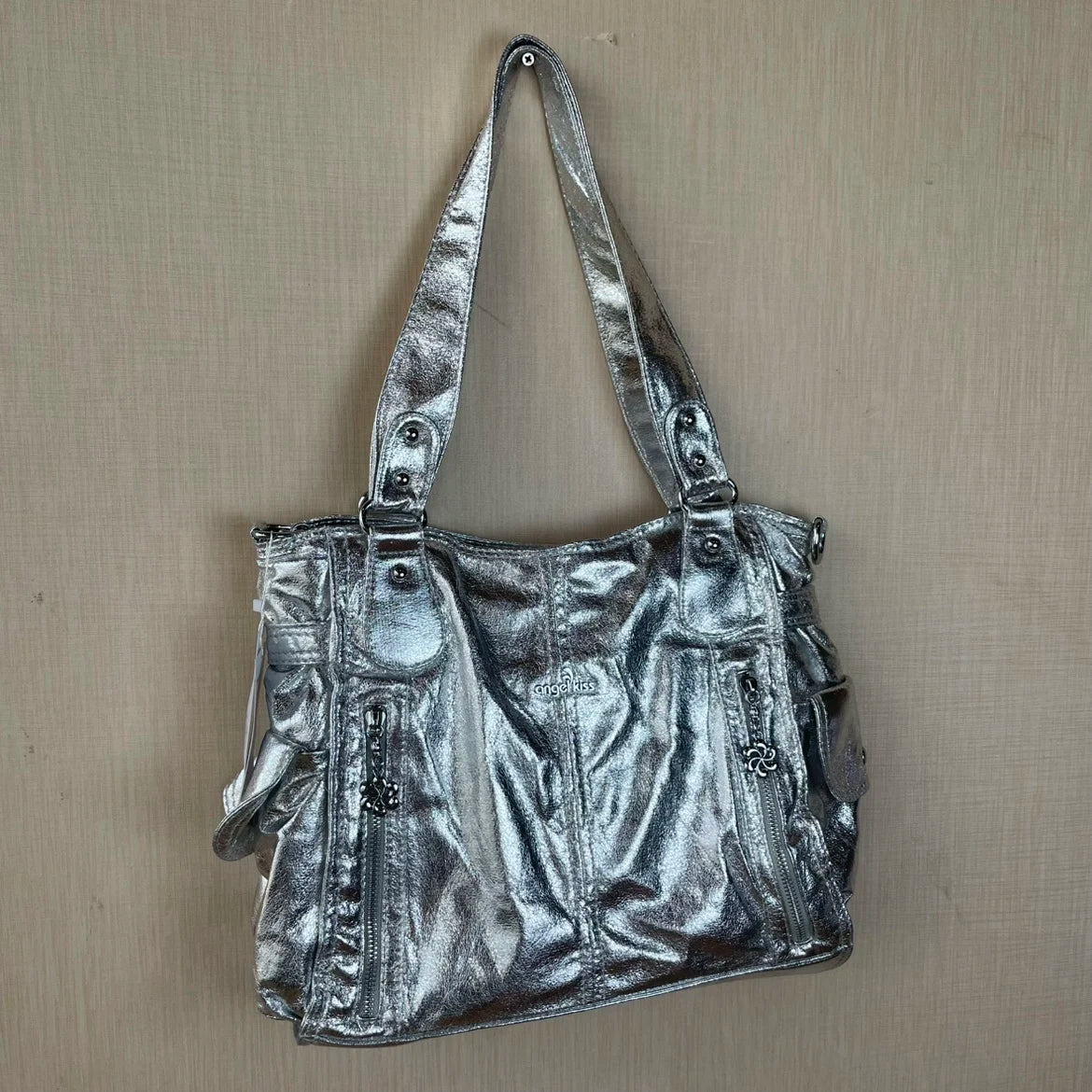 Original Designer Brand Retro Spice Special Metal Large Capacity Shoulder Handbag Crossbody Motorcycle Tote Bags for Women