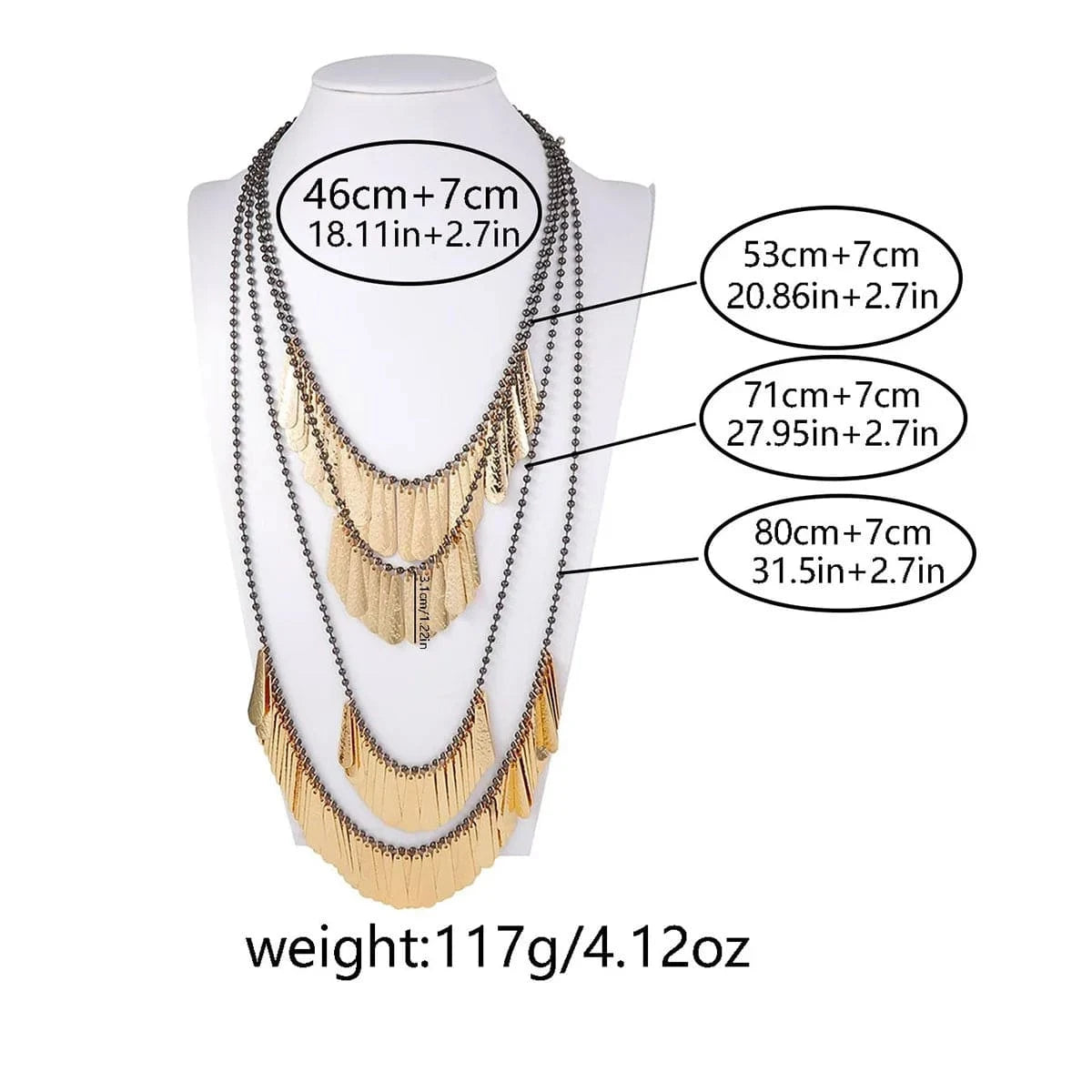 Luxury Crystal Exaggerated Water Droplet Tassel Necklace Women's Fashion Collarbone Chain