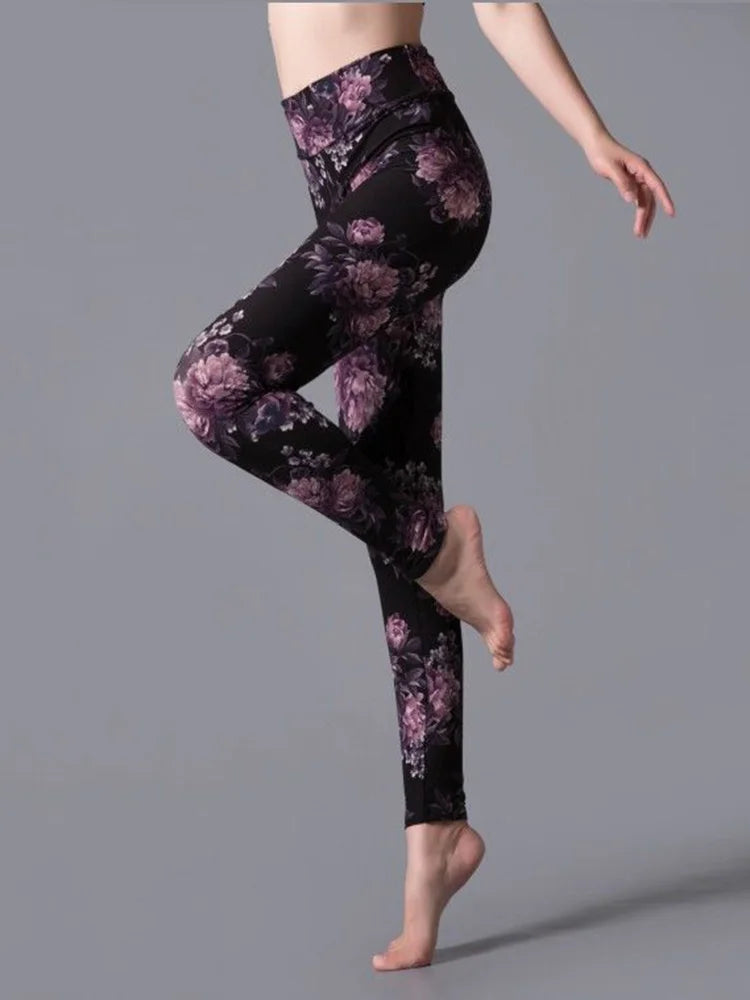 CUHAKCI High Waist Leggings Sportwear Workout Women Jeggings Elastic Pants Leopard Summer Printed Stripe Sexy Fitness Leggins