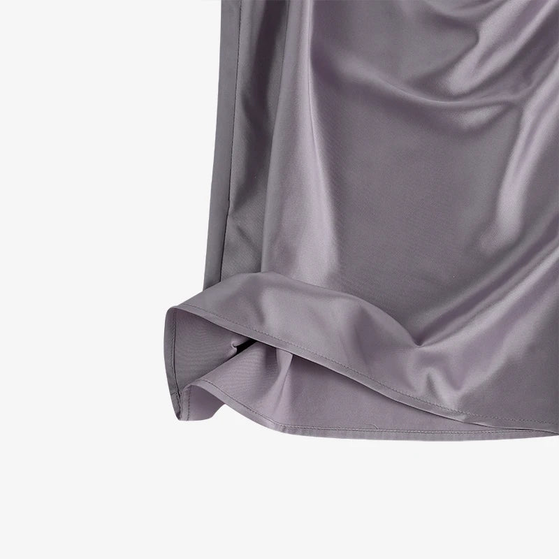 ZANZEA Women Satin Tank Tops Elegant Cowl Neck Sleeveless Blouse Korean Fashion Silk Solid Color Tanks Office Lady Sexy Camisole