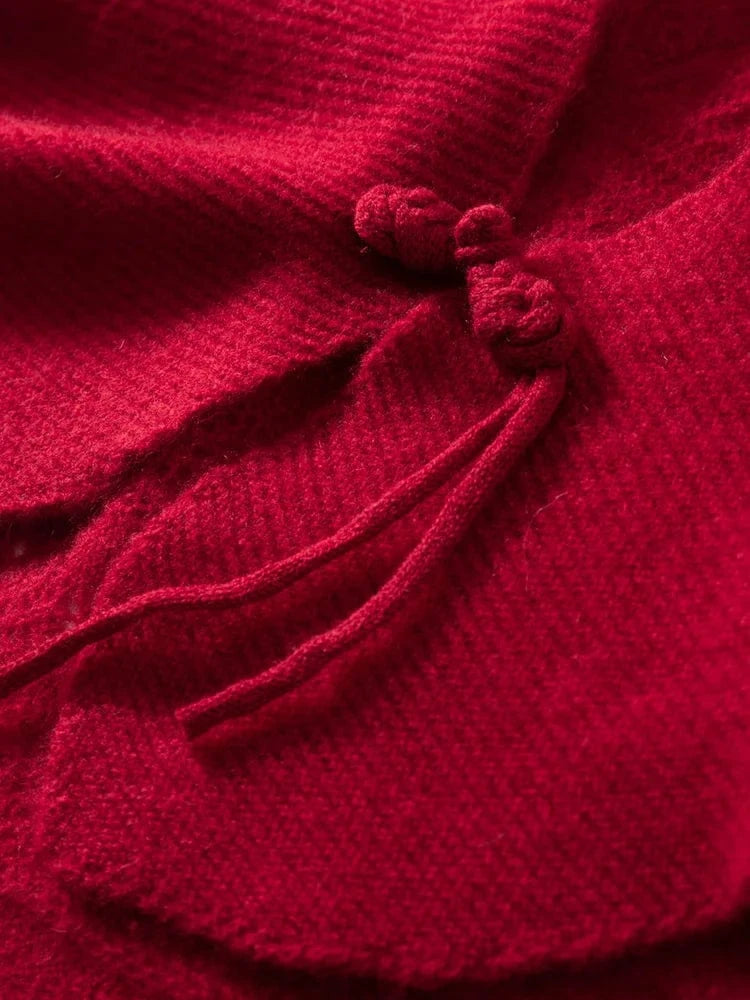 CHICUU Spring Summer Women 100% Cashmere Cape Thin Hollow Grace Chinese Style Shawls Cashmere Knitwear Sweater Wraps Luxury Top