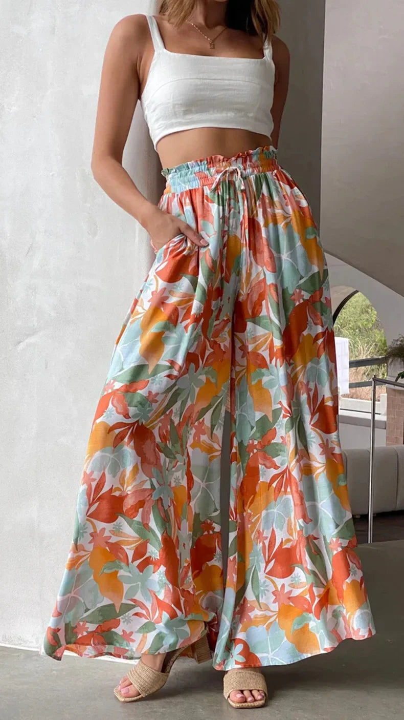 Fashionable Loose Casual Wide Leg Pants Women's Spring Summer Independent Station Long Trousers Comfortable Female Clothing