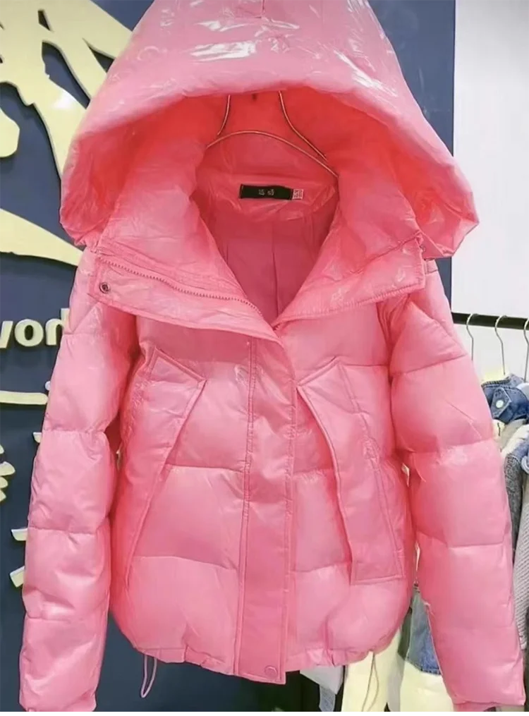 Soft Hooded Cotton Padded Loose Winter Jacket for Women