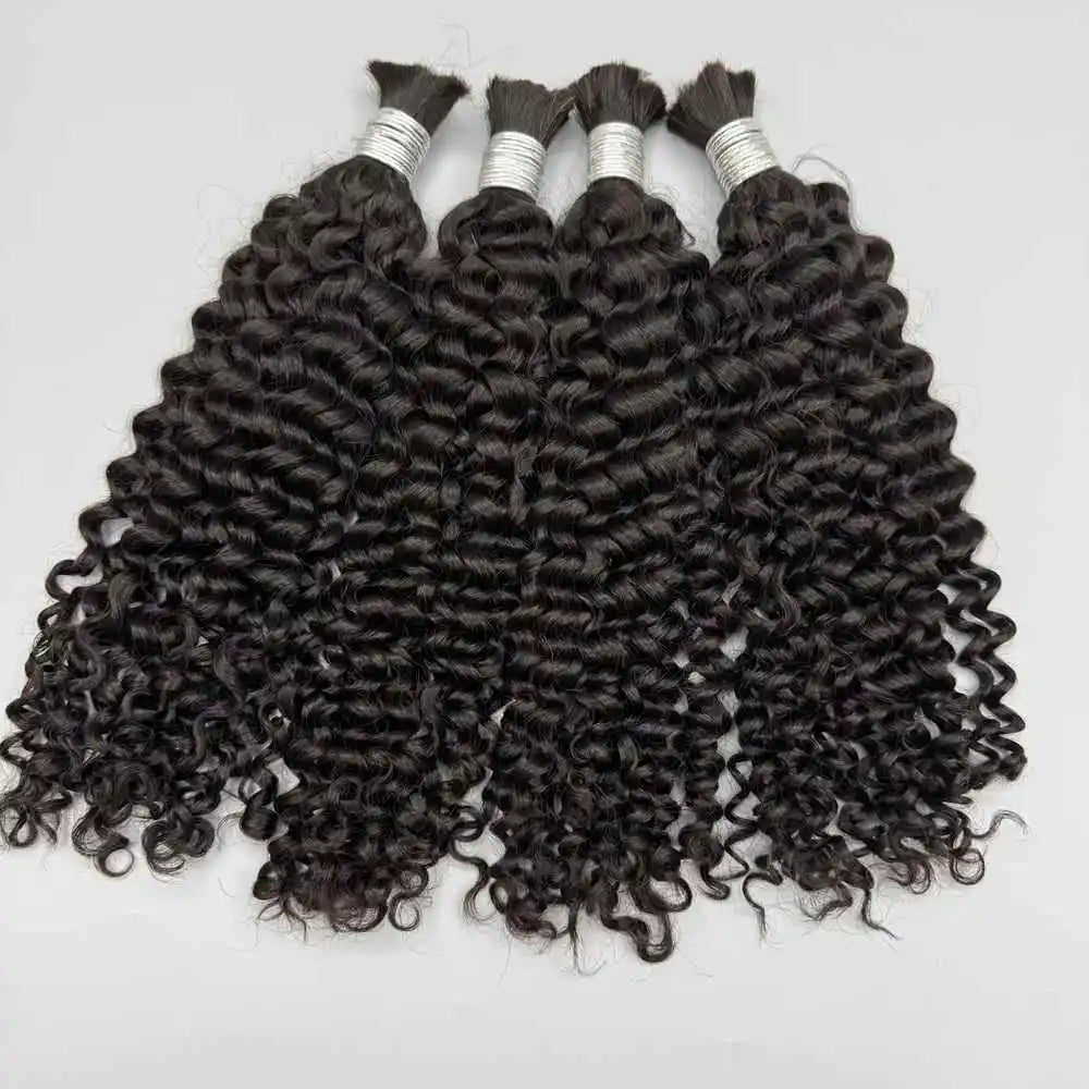 Ombre Deep Wave Human Hair Braiding Extensions for Women