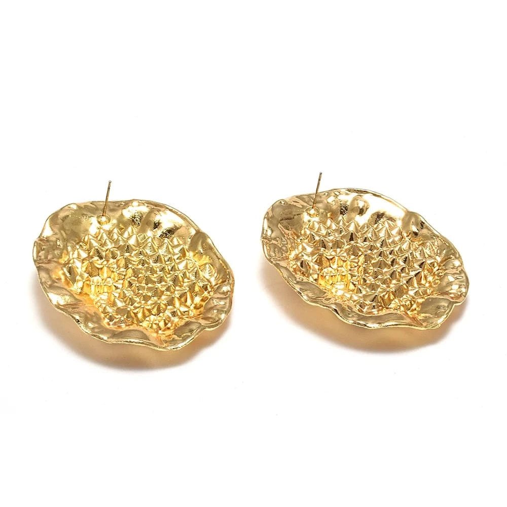 Statement Metal Earrings Trendy Drop Earrings Elegant Popular Earrings Female Accessories Wholesale