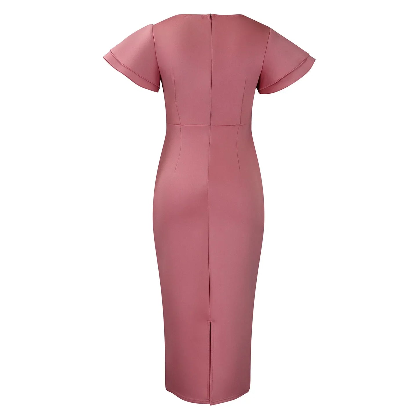 Elegant Pure Color African Style Wrap Dress D3310 New Fashionable Transoceanic Dress with Lace Trim Elegant African Dress