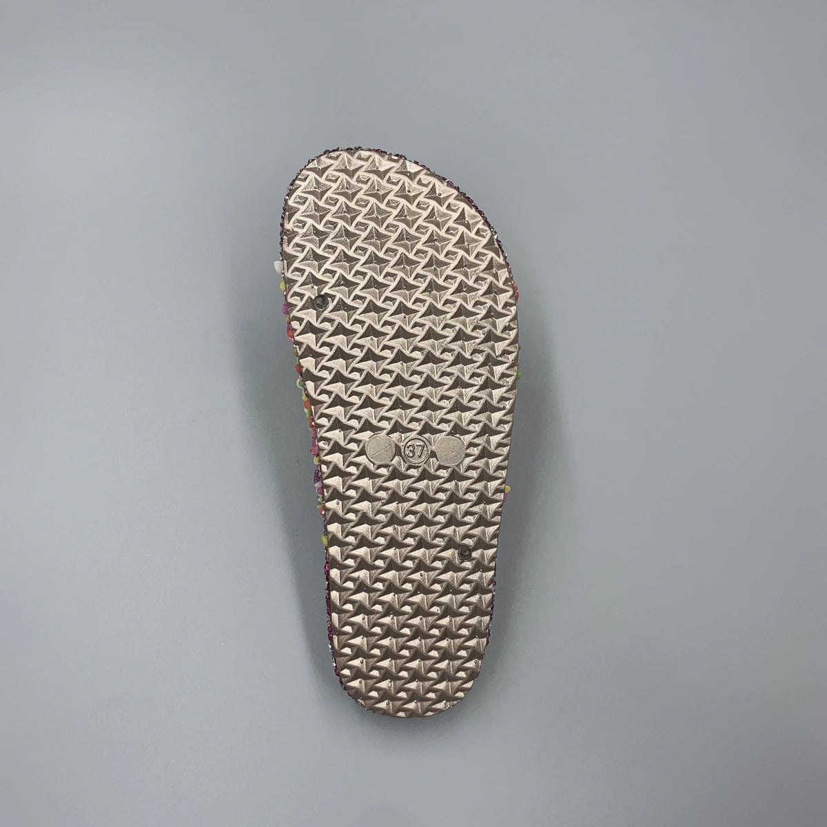 Colorful Fruit - Rhinestone Embellished Women's Slippers - Durable PVC Soles for Trendy Fashion