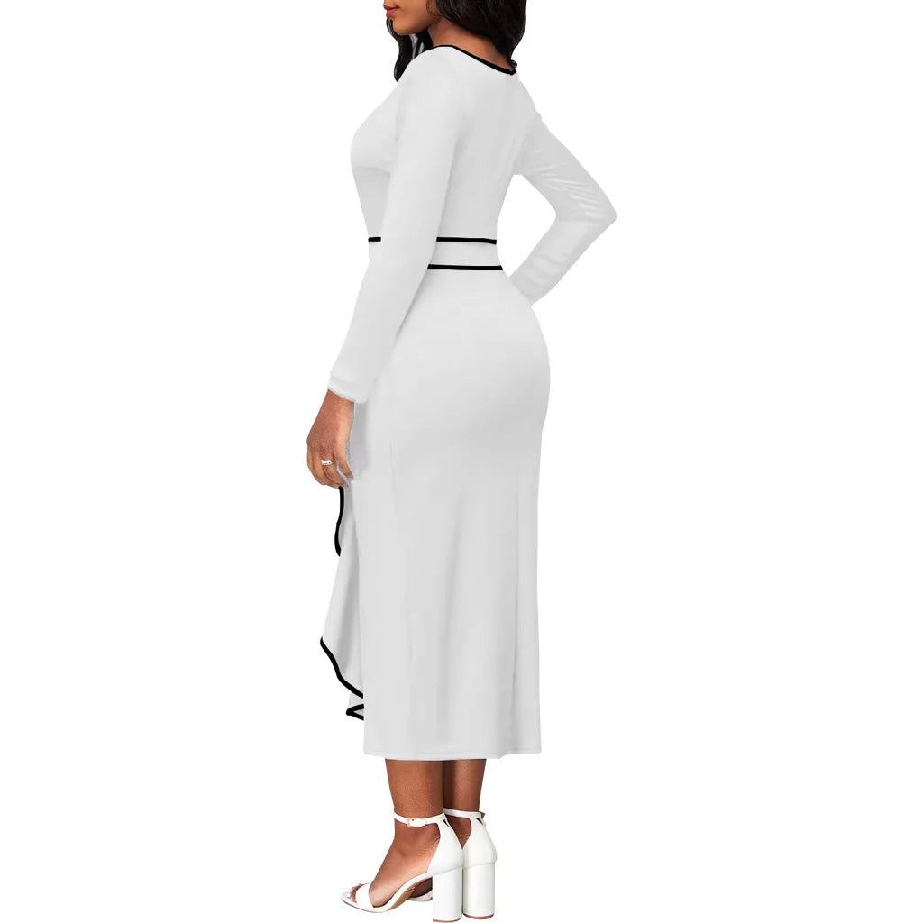 Sexy Fashion Lotus Leaf Women's Dress JX5773