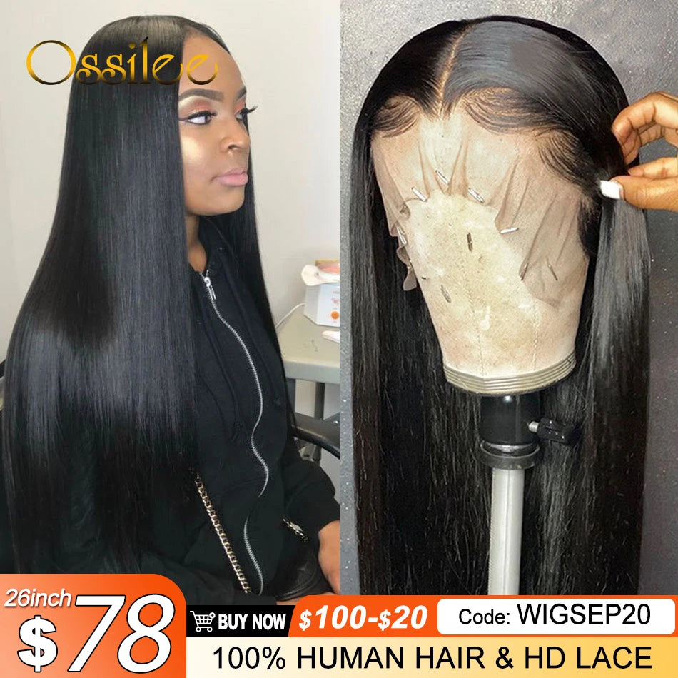 Pre Cut Lace Wig Human Hair Ready to Wear Transparent 13x4/13x6 Lace Front Human Hair Pre Plucked Pre Cut 5X5 Lace Closure Wig