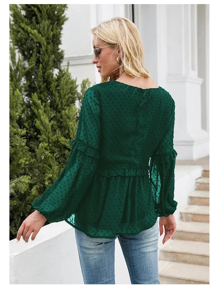 Spring Summer New Women's Black Lace Collar Maternity Shirt Sheer Long Sleeve Drawstring Design for Expectant Mothers