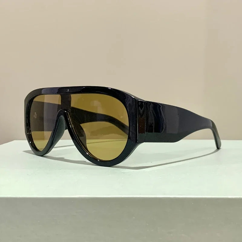 Classic Oversized Gradient Lens Pilot Sunglasses for Women