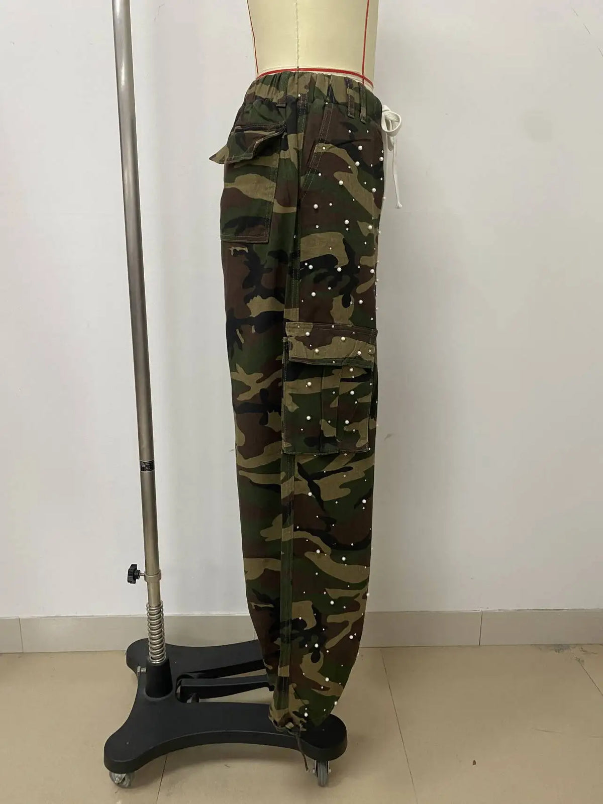 Loose Fit Camouflage Cargo Pants