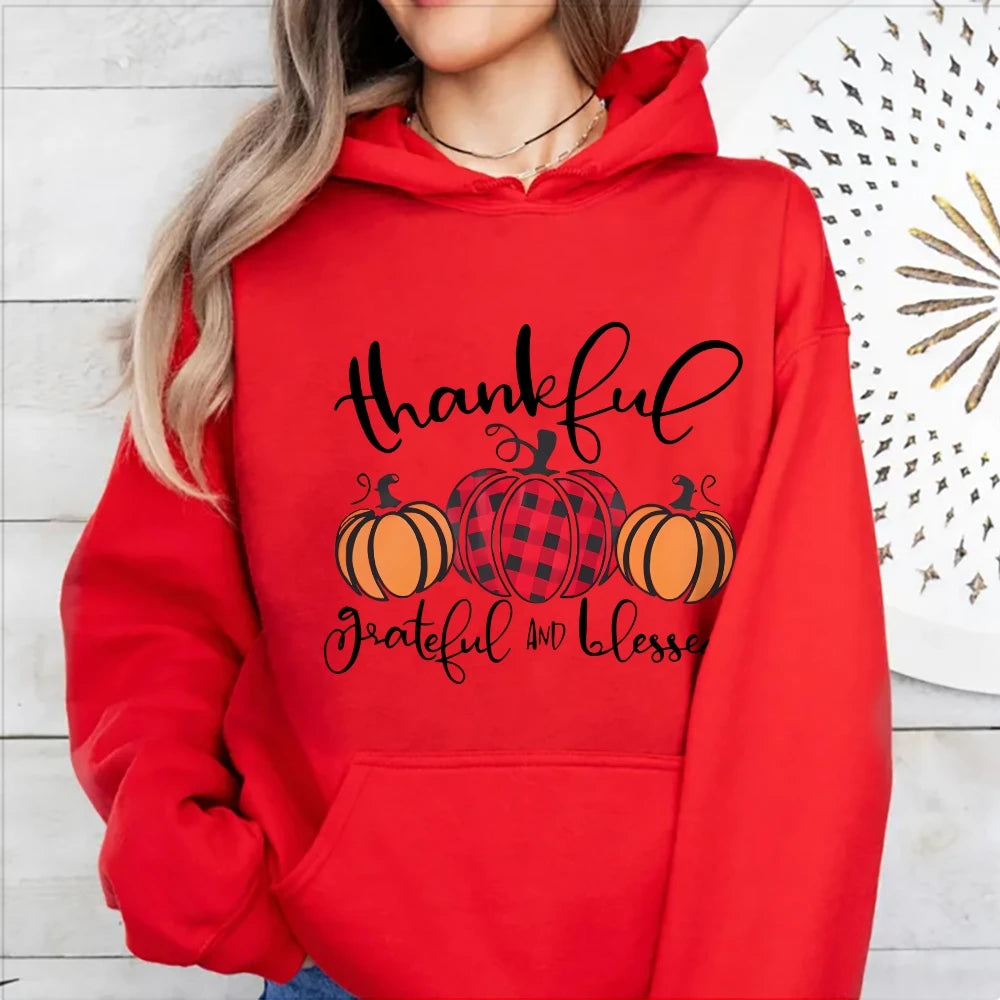 Halloween Pumpkin Graphic Hoodie Casual Drawstring Design Thermal Top Long Sleeve Multi Pocket Sweatshirt Fashion Sweater Autumn
