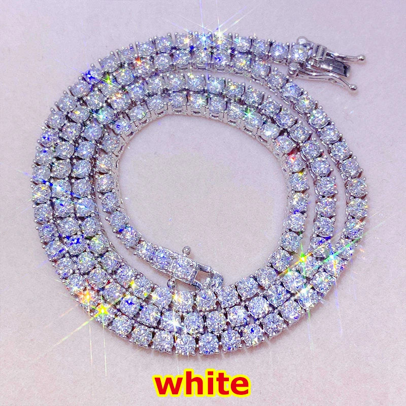 Full Moissanite Sterling Silver Tennis Bracelet for Women