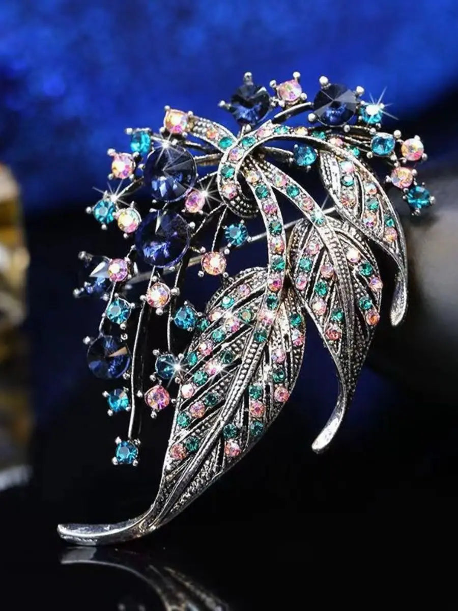 Wuli&baby Shining Bicycle Brooches For Women Unisex 2-color Beautiful Taking Flowers Bike Brooch Pins Gifts-6694