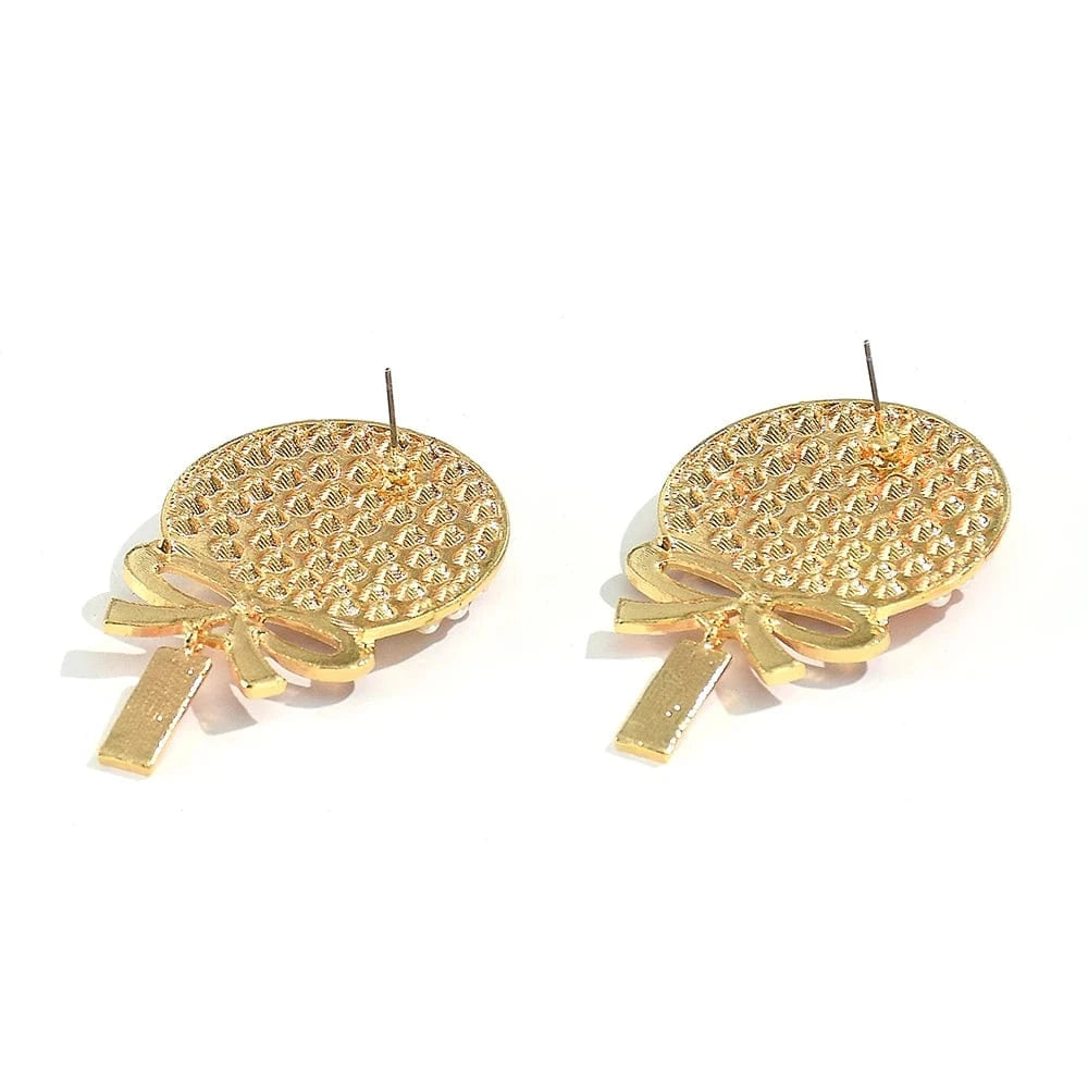 Lovely Multicolor Crystal Candy Earrings for Woman Girls Sweet Cute Imitation Pearl Lollipop Earrings Holiday Jewelry Gifts