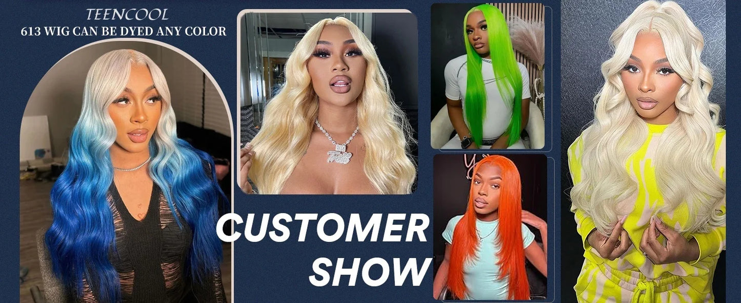 13x6 Lace Front Wig Human Hair Blonde Wigs for Women 613 HD Transparent Lace Frontal Wigs Human Hair Pre Plucked with Baby Hair