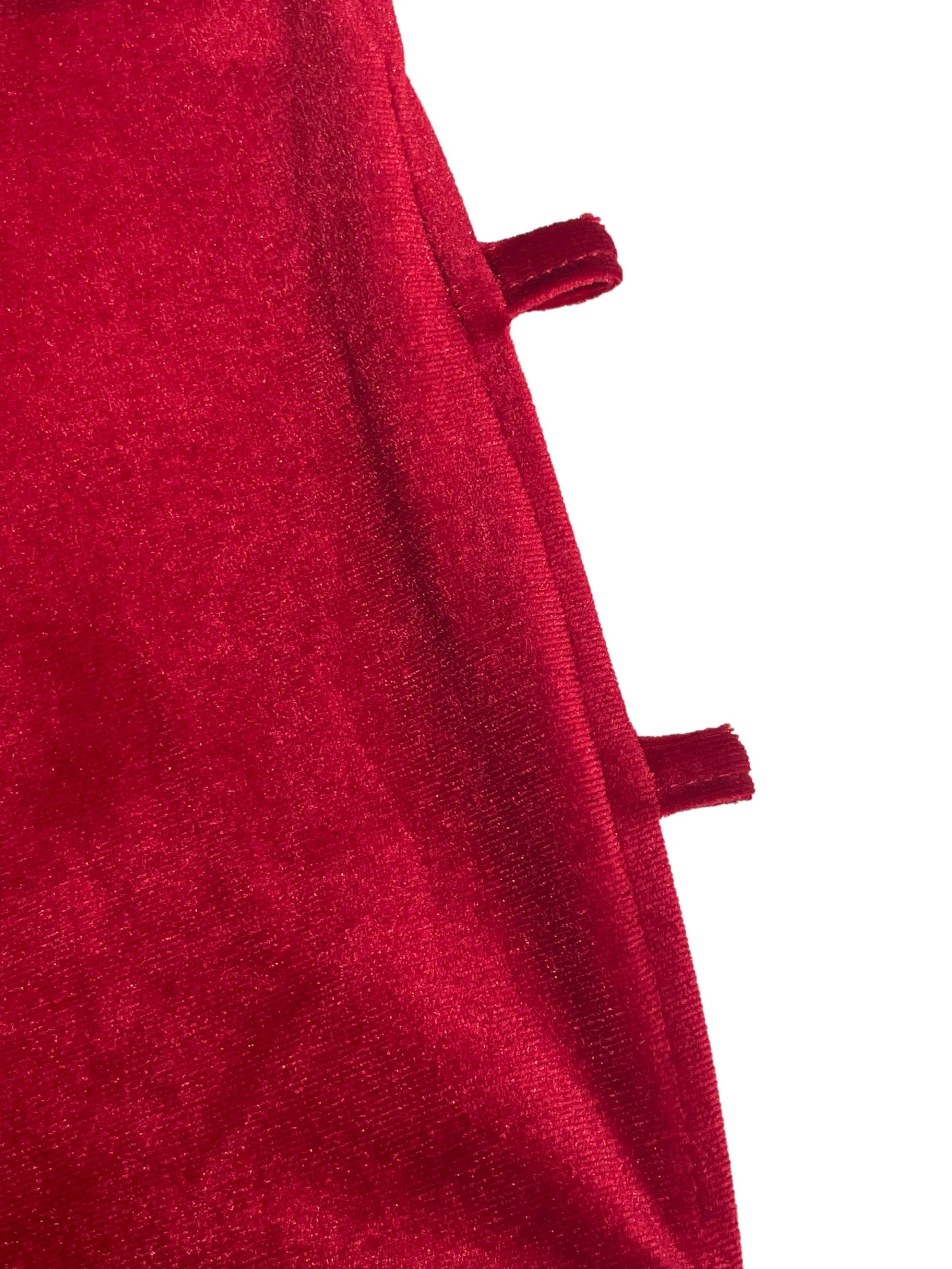 Women's Holiday Party Backless Velvet Skirt with Side Slits
