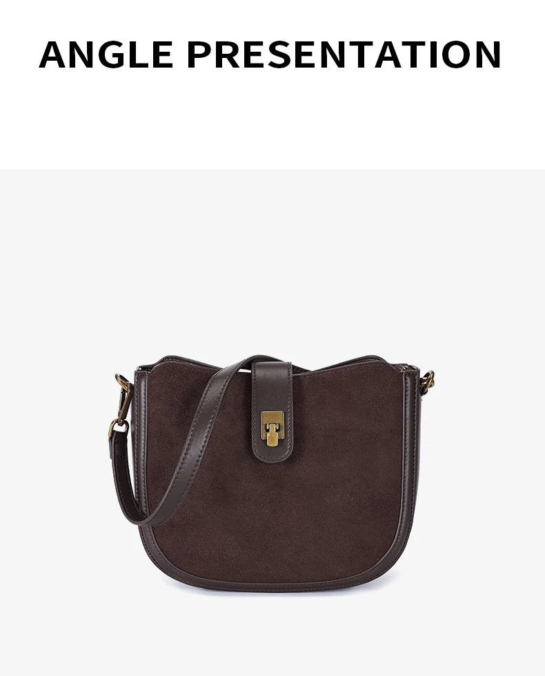 Women‘s Cowhide Genuine Leather Shoulder Bag Ladies Soft Cow Real Leather Handbag Female Fashion Luxury Design Crossbody Bags