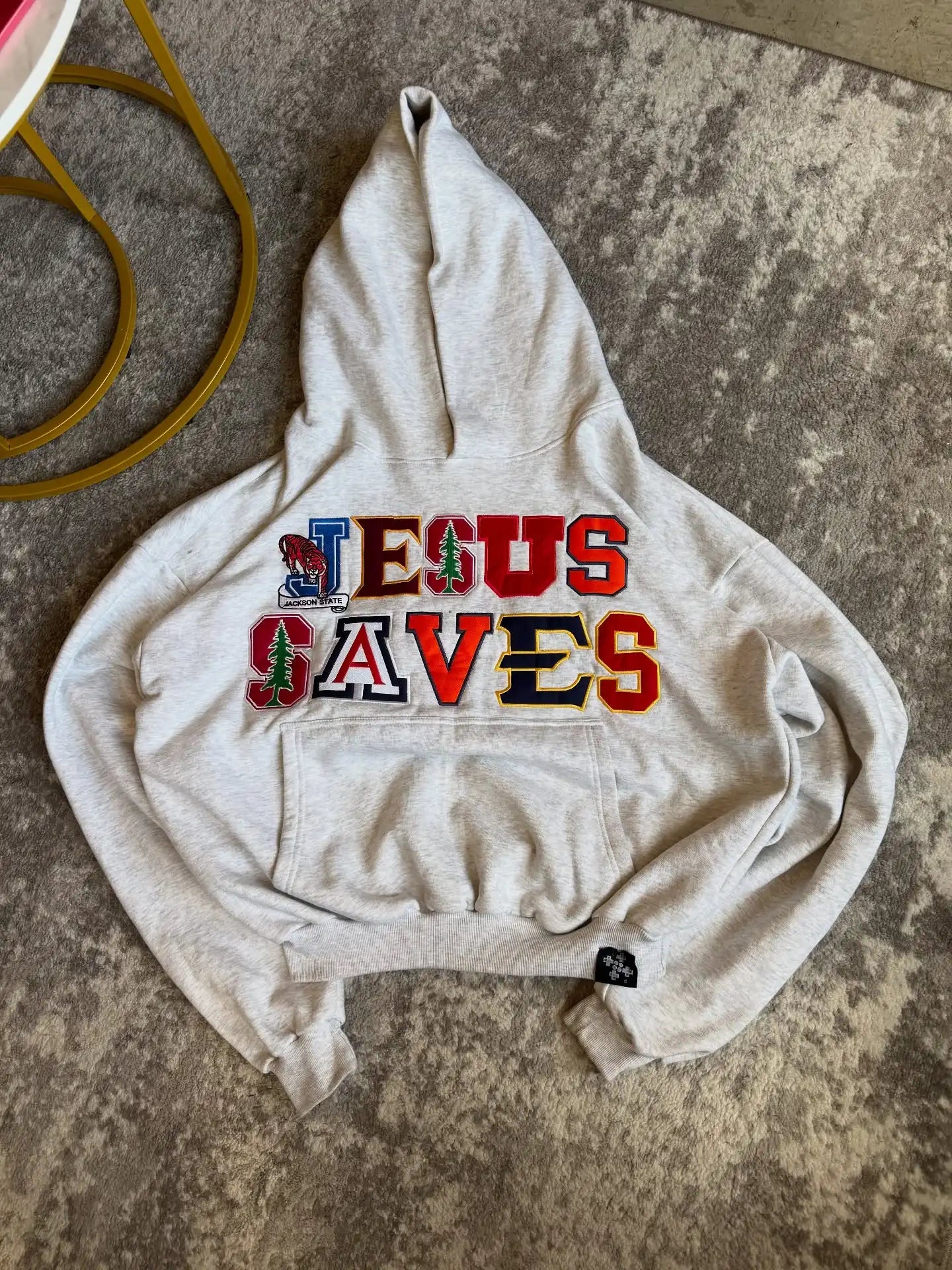 Y2K Retro Letter Embroidery Hoodies for Men and Women Oversized Christmas Streetwear Hooded Pullover Long Sleeves Sweatshirt