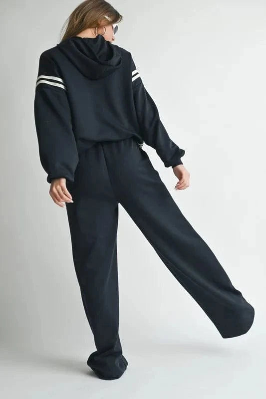 Winter Autumn Sporty Pants Outfit Sexy Women Two Pieces Club Matching Set Streetwear Casual Tracksuit Set