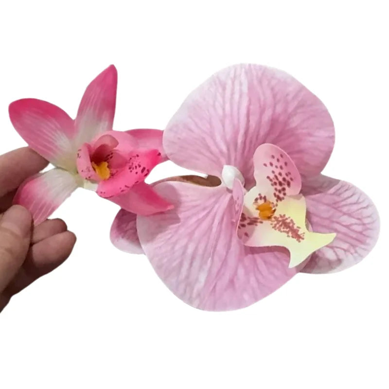 1 Pair Of Simulated Butterfly Decoration Fashion Cute Design Sweet Fresh Literary Ladies Flower Hole Shoes Sandals Accessories