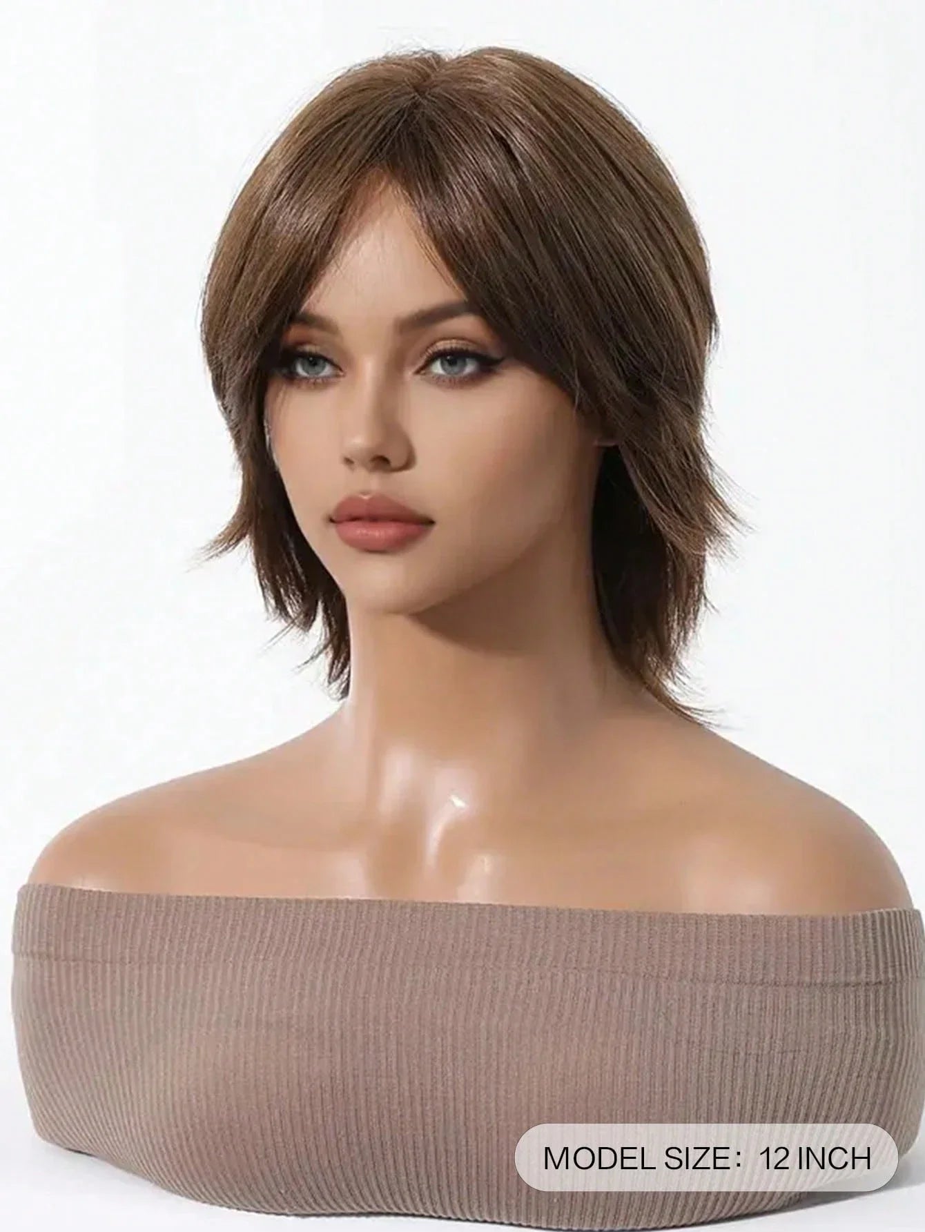 Trendy Short Straight Synthetic Wig With Bangs for Women