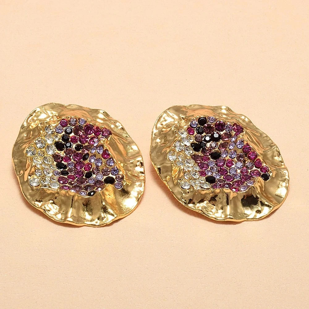 Statement Metal Earrings Trendy Drop Earrings Elegant Popular Earrings Female Accessories Wholesale