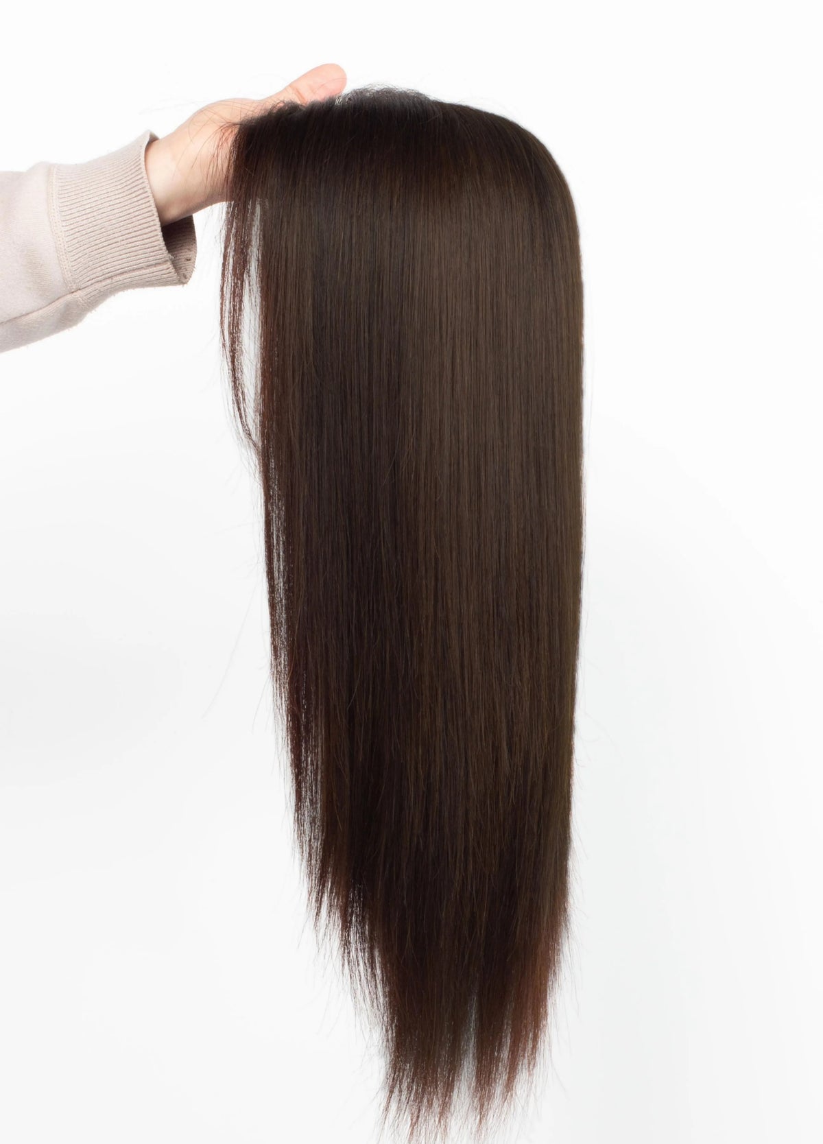 Silk Base Straight Remy Human Hair Clip In Topper for Women