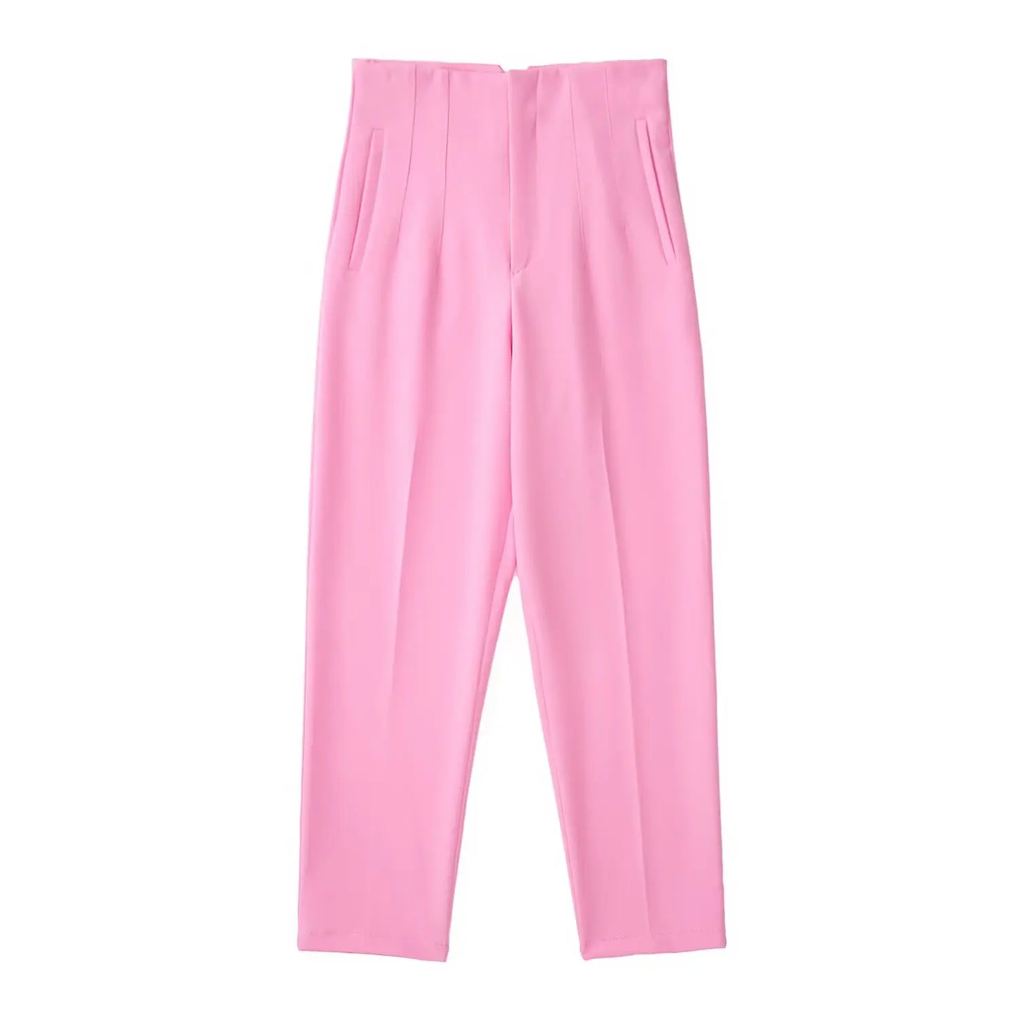 NLZGMSJ 2025 Women's Summer Pants Pencil High Waist Pants for Women Cropped Trousers Womens Streetwear Office Pants 
