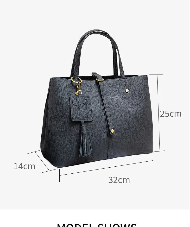 Female Soft Natural Cowhide Handbags Women Cow Genuine Leather Shoulder Bag Ladies Fashion Designer Luxury Retro Crossbody Bags