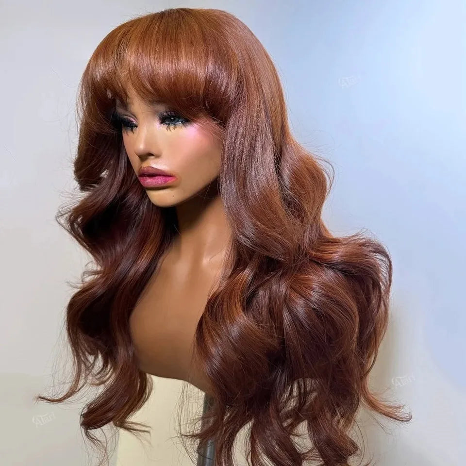 Natural Ombre Blonde Body Wave Lace Front Wig for Women