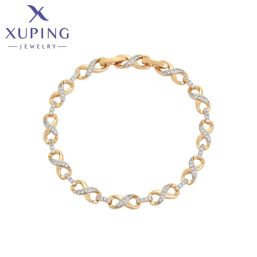 Light Gold Snake Chain Charm Bracelet