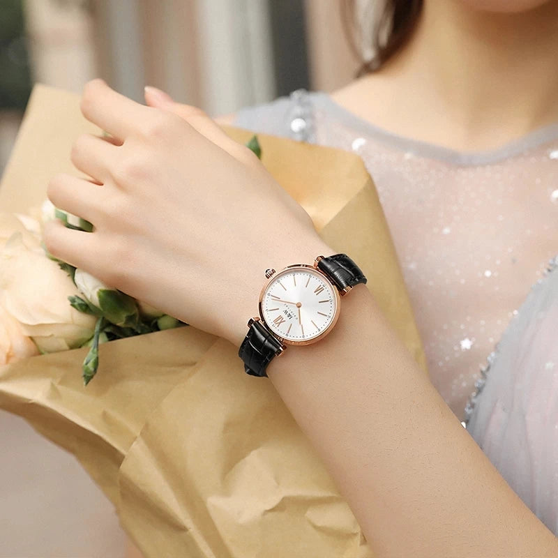 Montres Femmes CARNIVAL Brand Fashion Watches Ladies Luxury Girls Rose Gold Quartz Wrist Watch for Women Waterproof Reloj Mujer