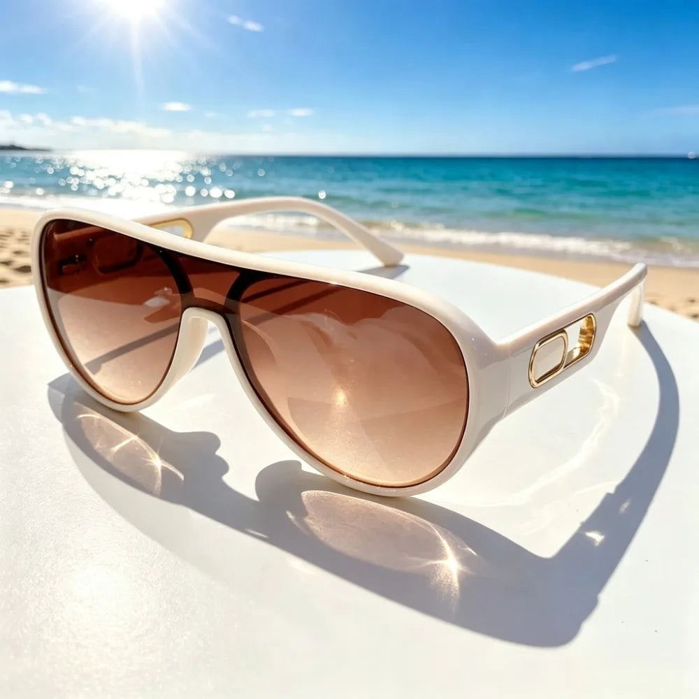 Oversized Square Pilot Sunglasses