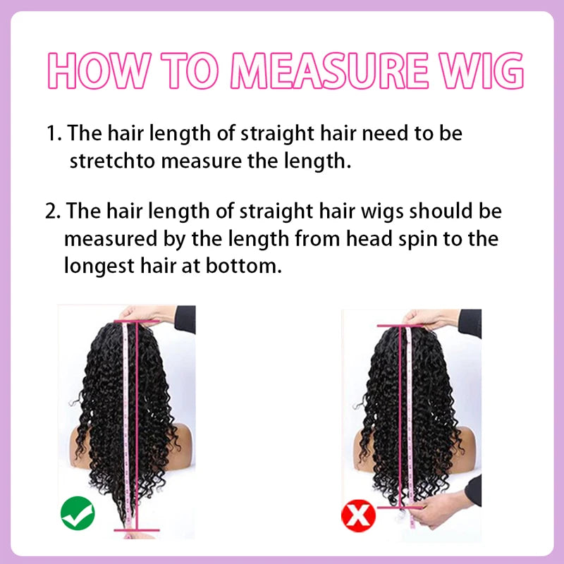 Deep Wave Transparent Lace Front Human Hair Wig for Women