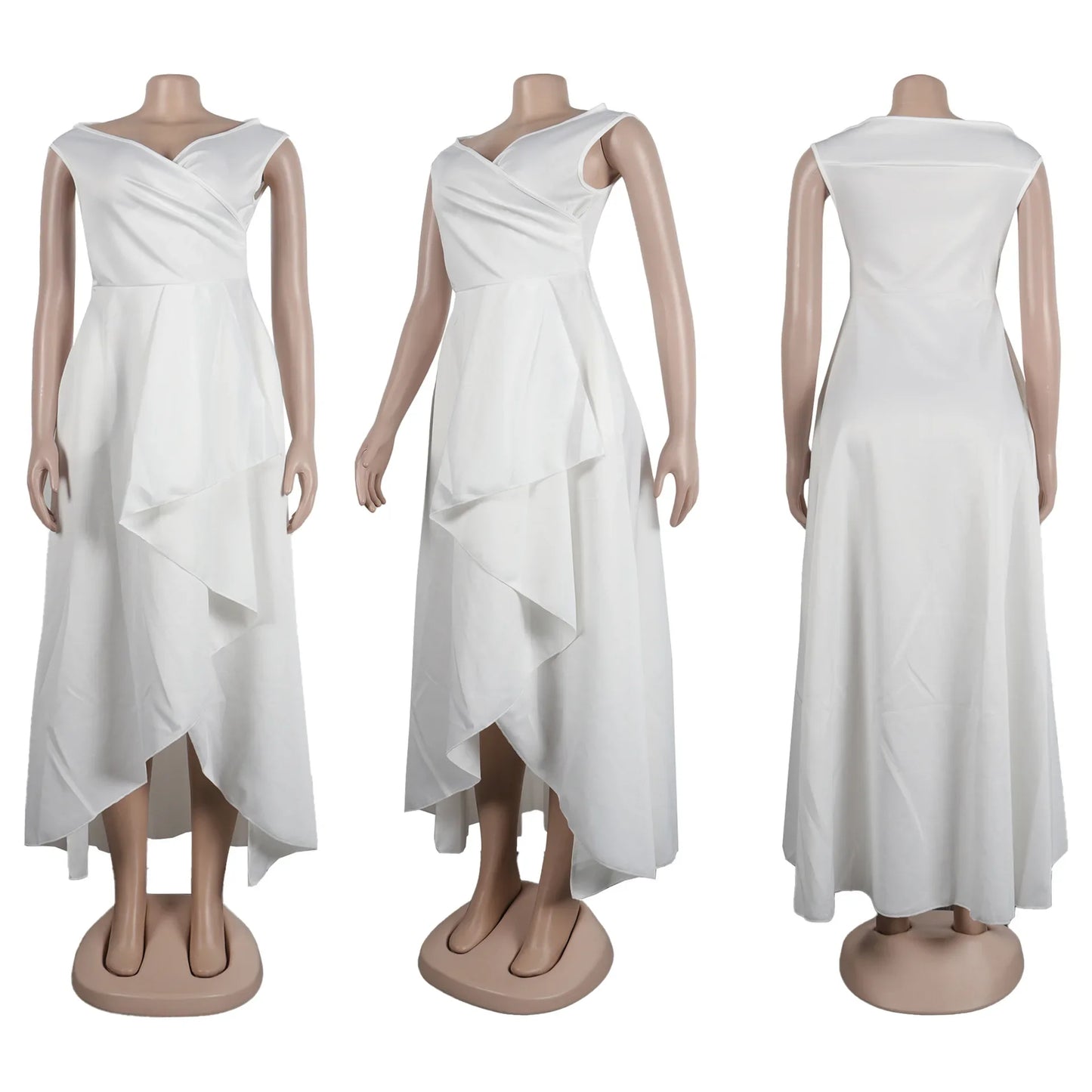 Sexy Slimming Solid Color Off-Shoulder Maxi Dress S10629 European And American Style Smooths Your Silhouette