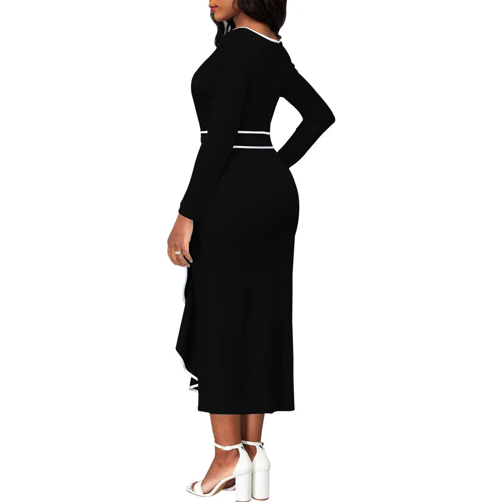Sexy Fashion Lotus Leaf Women's Dress JX5773