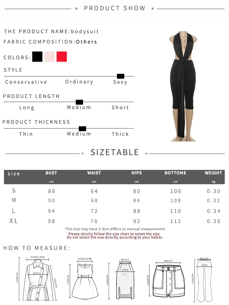 Weird Puss Patchwork Halter Romper Women Ribbon Sleeveless Elastic Backless Workout Activewear Midnight Activity Slim Playsuits