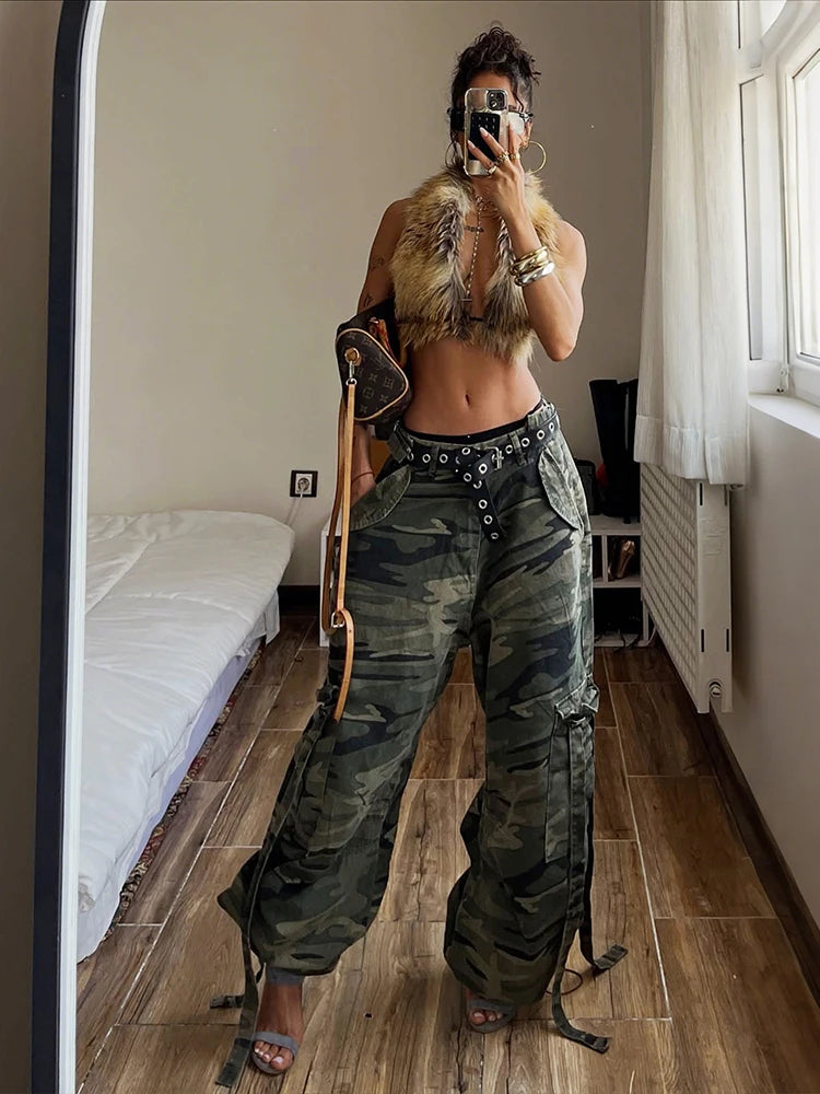 Leopard Print Backless Halter Top