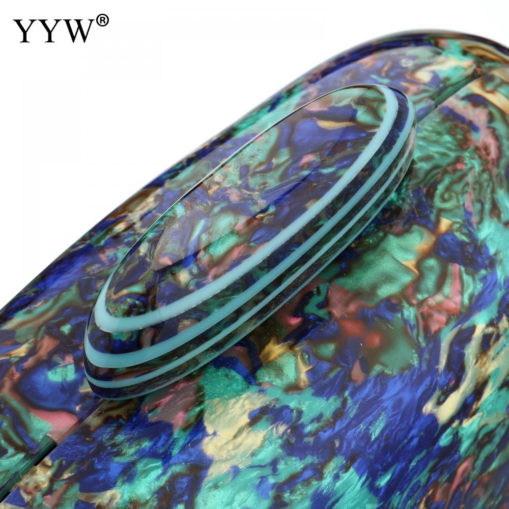 YYW Design Shell Acrylic Clutch Purse Women Marble Bag Luxury Elegant Lady Evening Bag Roud Cute Purple Handbag Shoulder Bags
