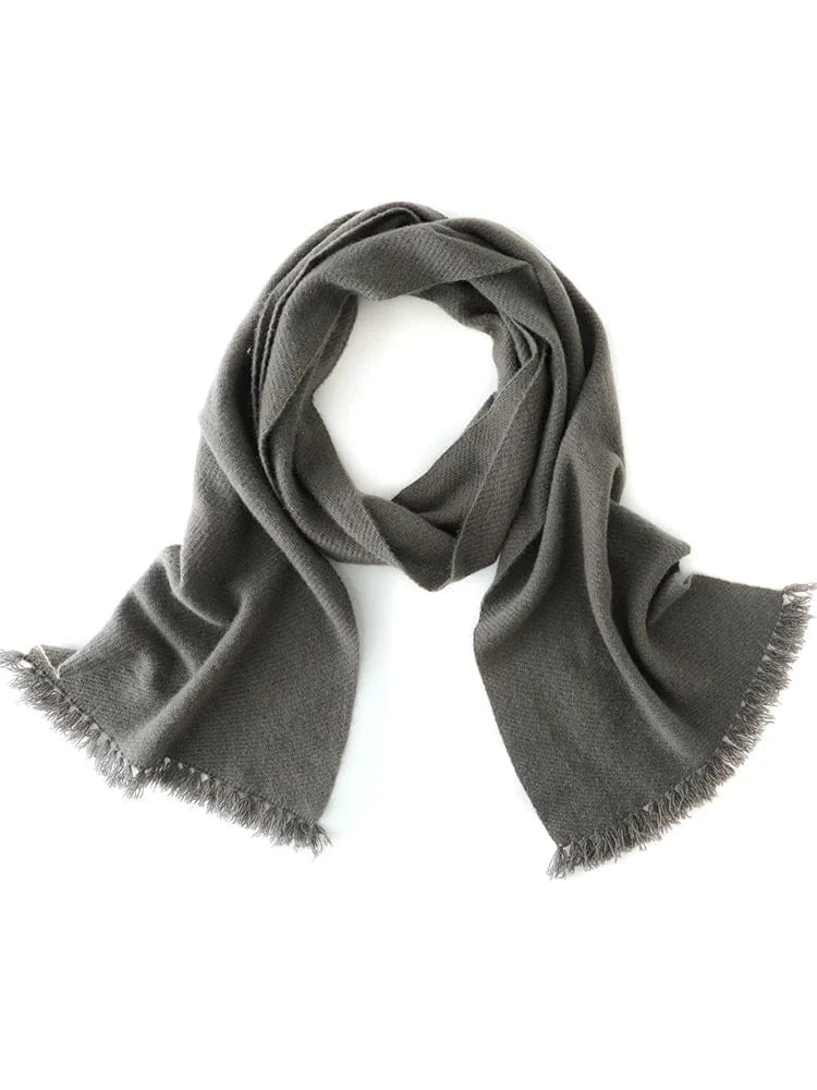 New Chic Women 100% Cashmere Scarf Autumn Winter Cashmere Knitted Tassel Long Shawls Row Style Basic Soft Warm Scarf Luxury Tops
