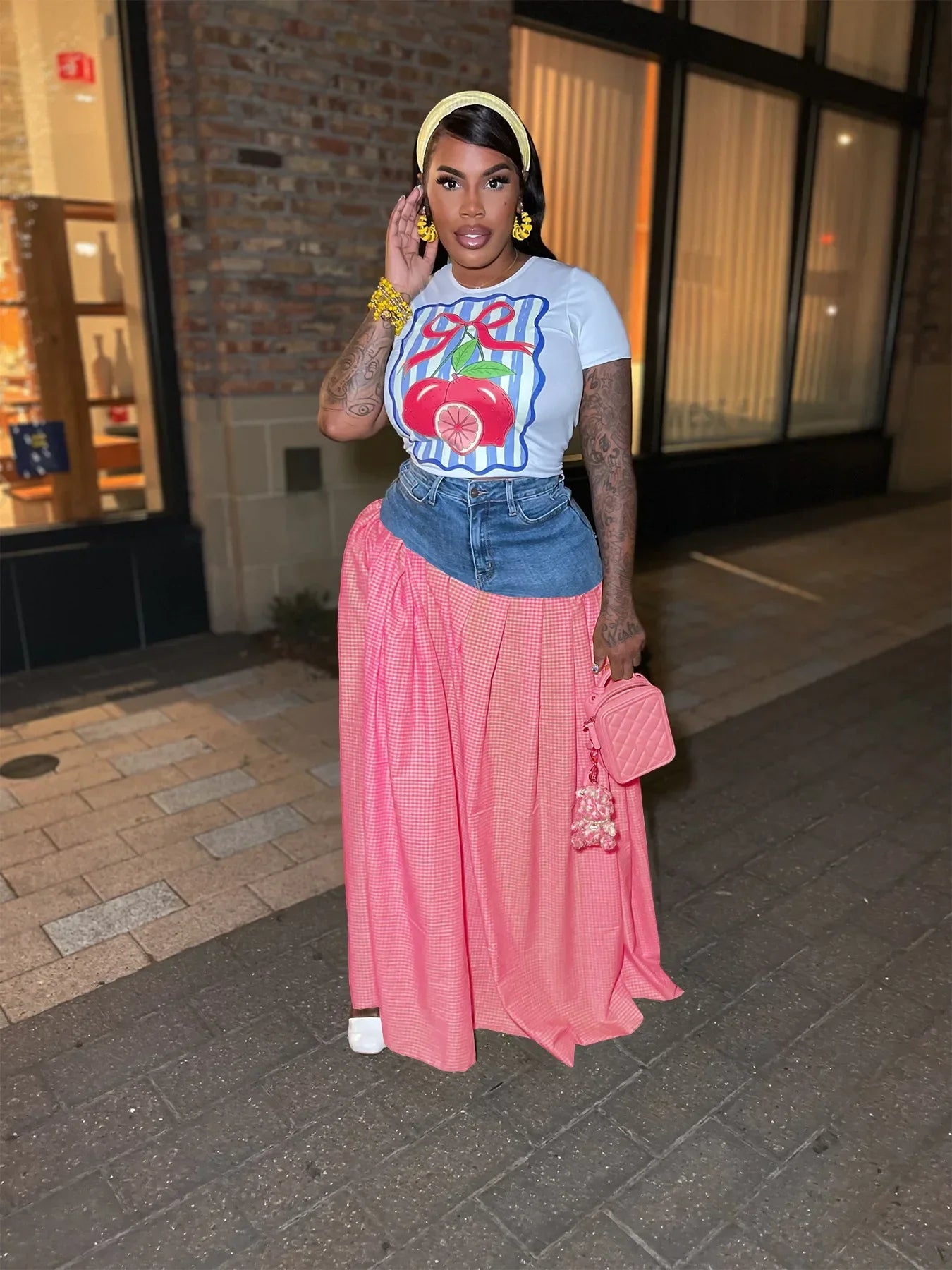 2 Piece Women Set Dashiki African Clothes Summer Autumn New Fashion Short Sleeve Top And Skirt Suit Party Lady Matching Sets