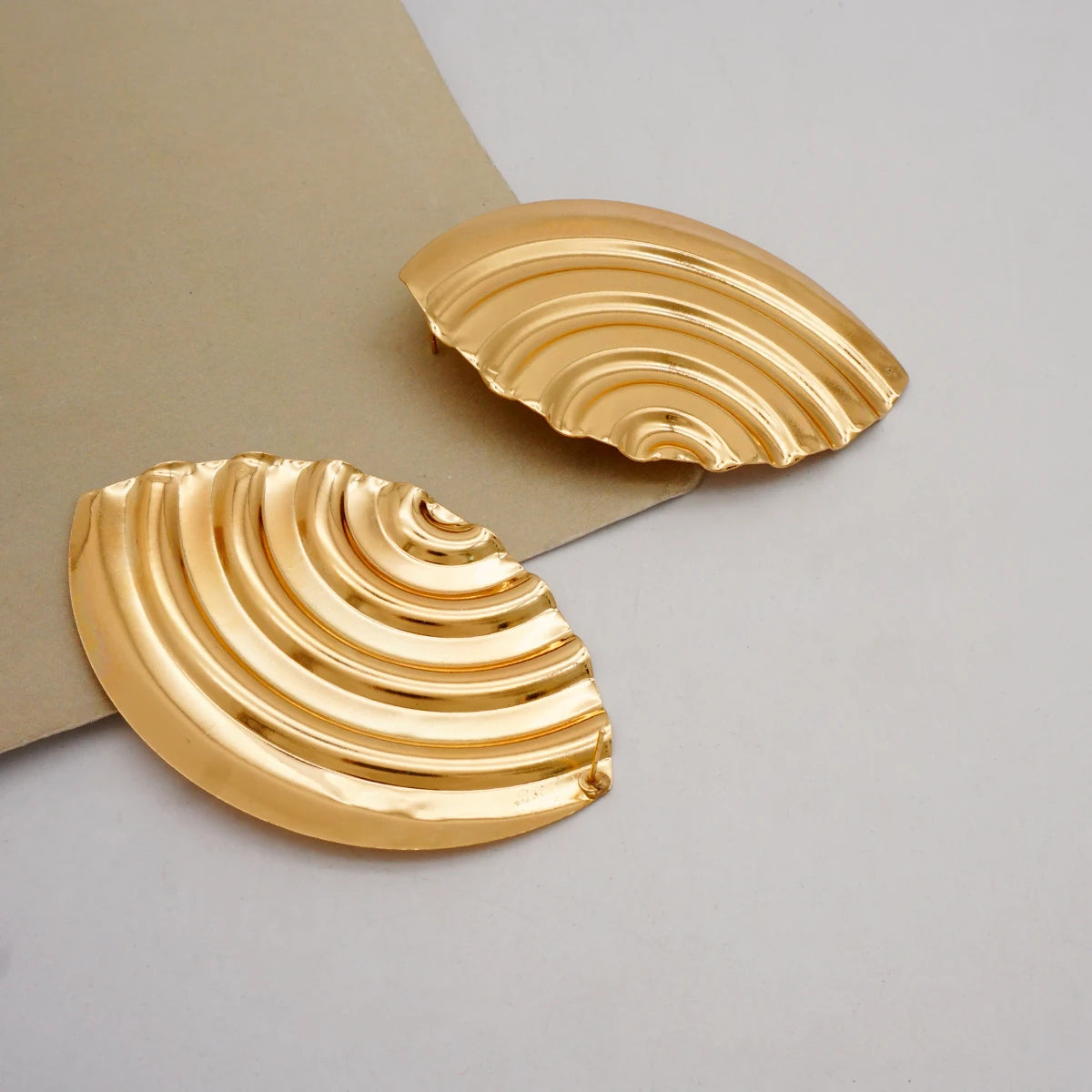 Fashion Jewelry Big Gold Color Round Geometric Earrings Dangle Drop Earrings For Women African Wedding Party Gifts